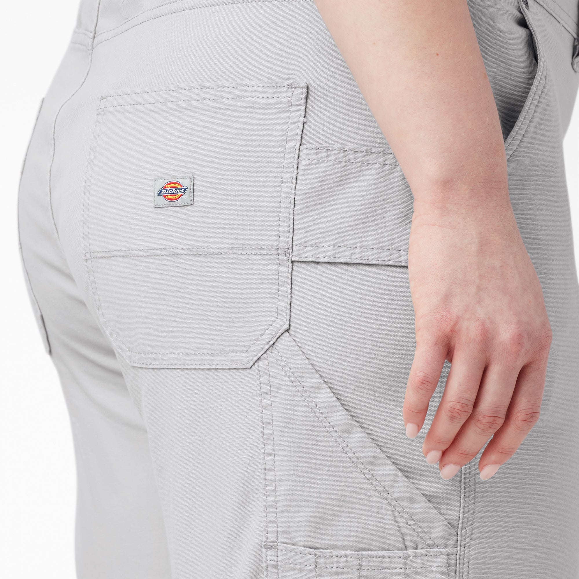 Women's Plus Relaxed Fit Duck Carpenter Shorts, 11"