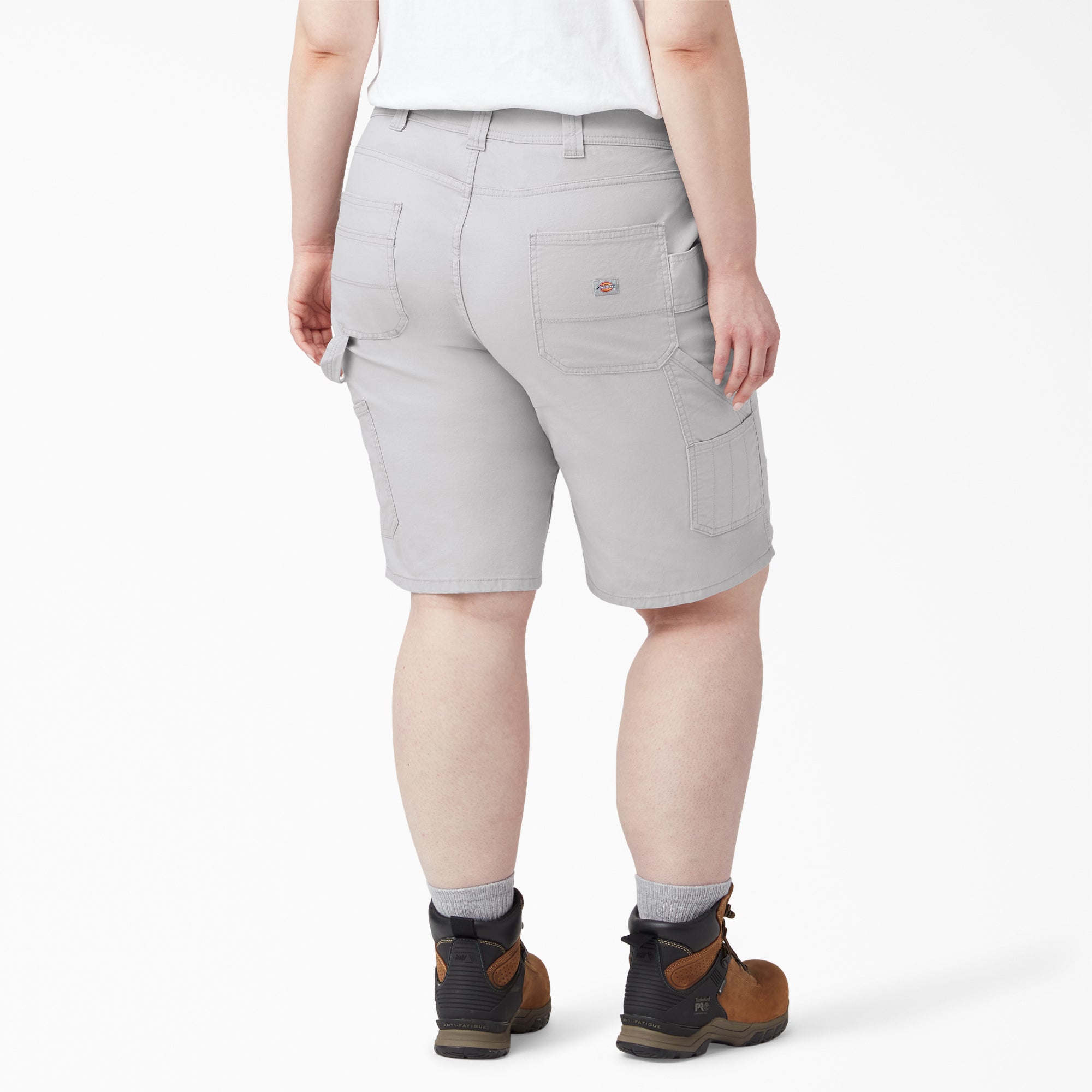 Women's Plus Relaxed Fit Duck Carpenter Shorts, 11"
