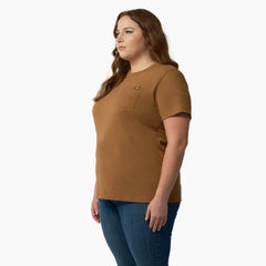 Women's Plus Heavyweight Short Sleeve Pocket T-Shirt