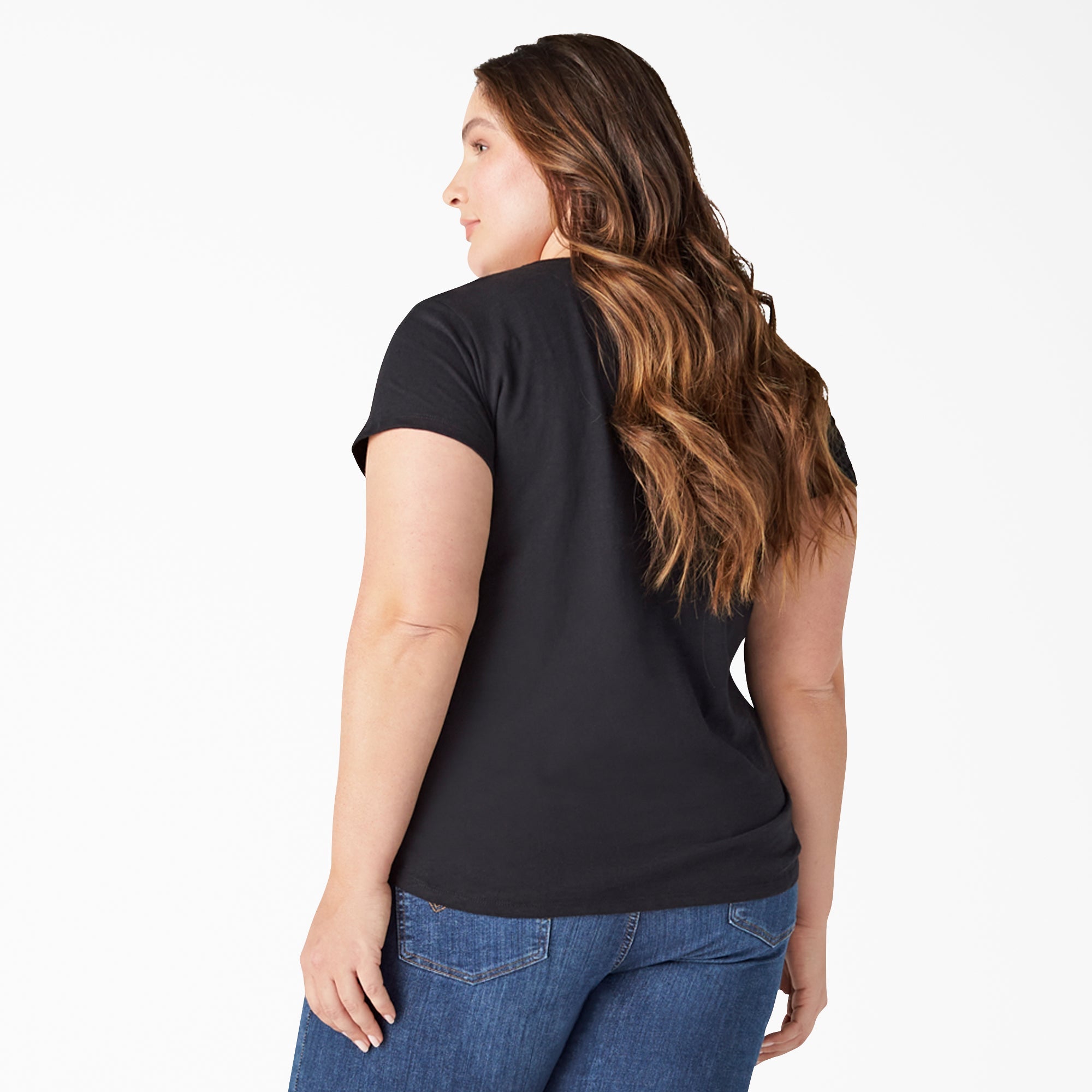 Women's Plus Heavyweight Short Sleeve Pocket T-Shirt