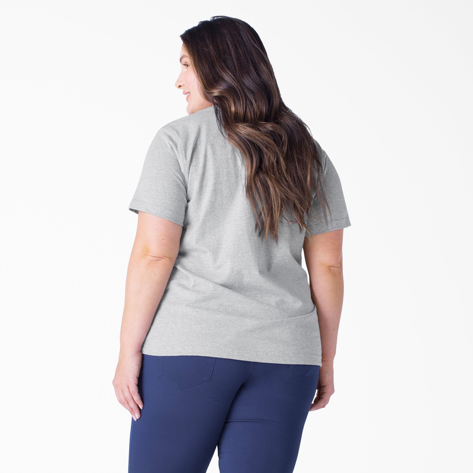 Women's Plus Heavyweight Short Sleeve Pocket T-Shirt