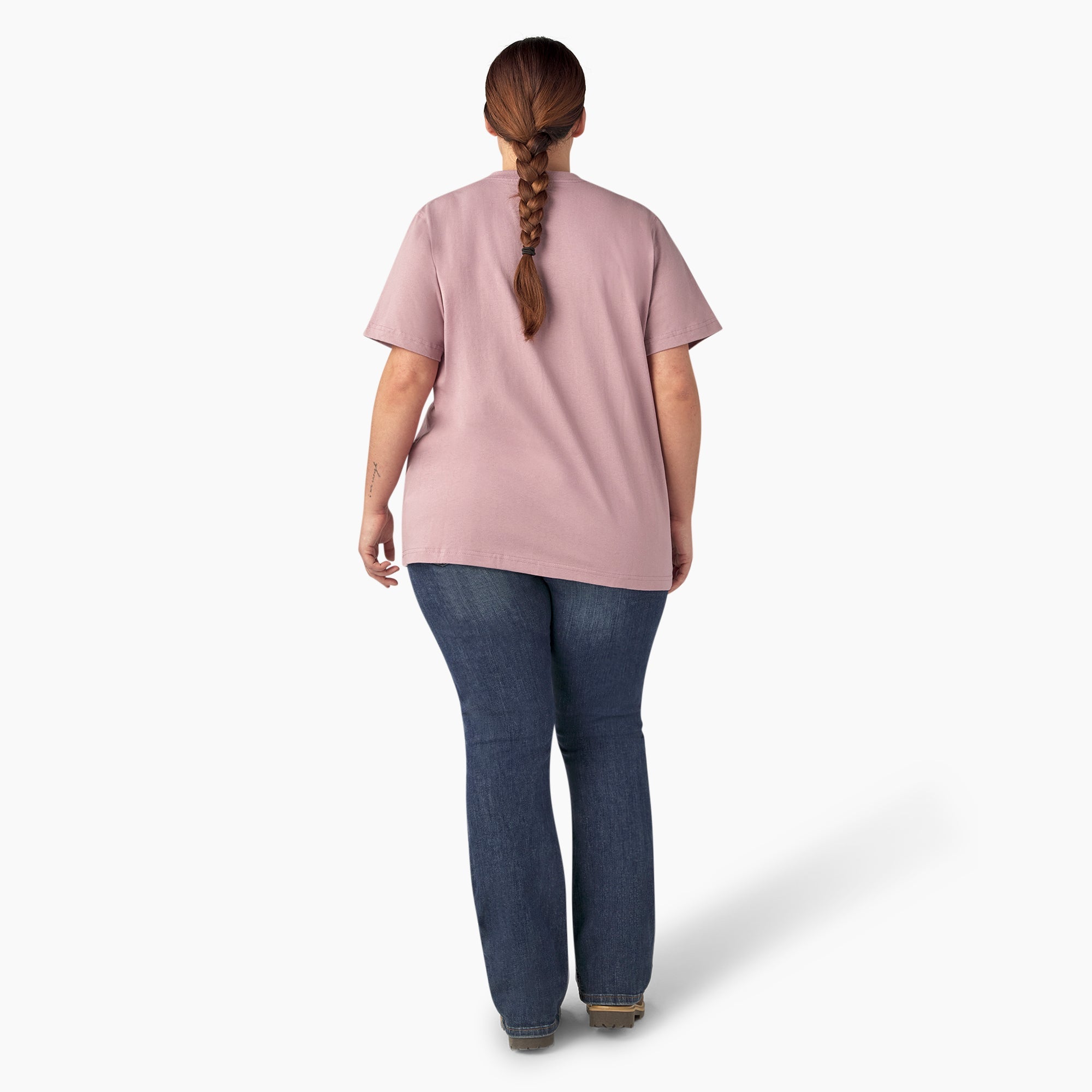 Women's Plus Heavyweight Short Sleeve Pocket T-Shirt