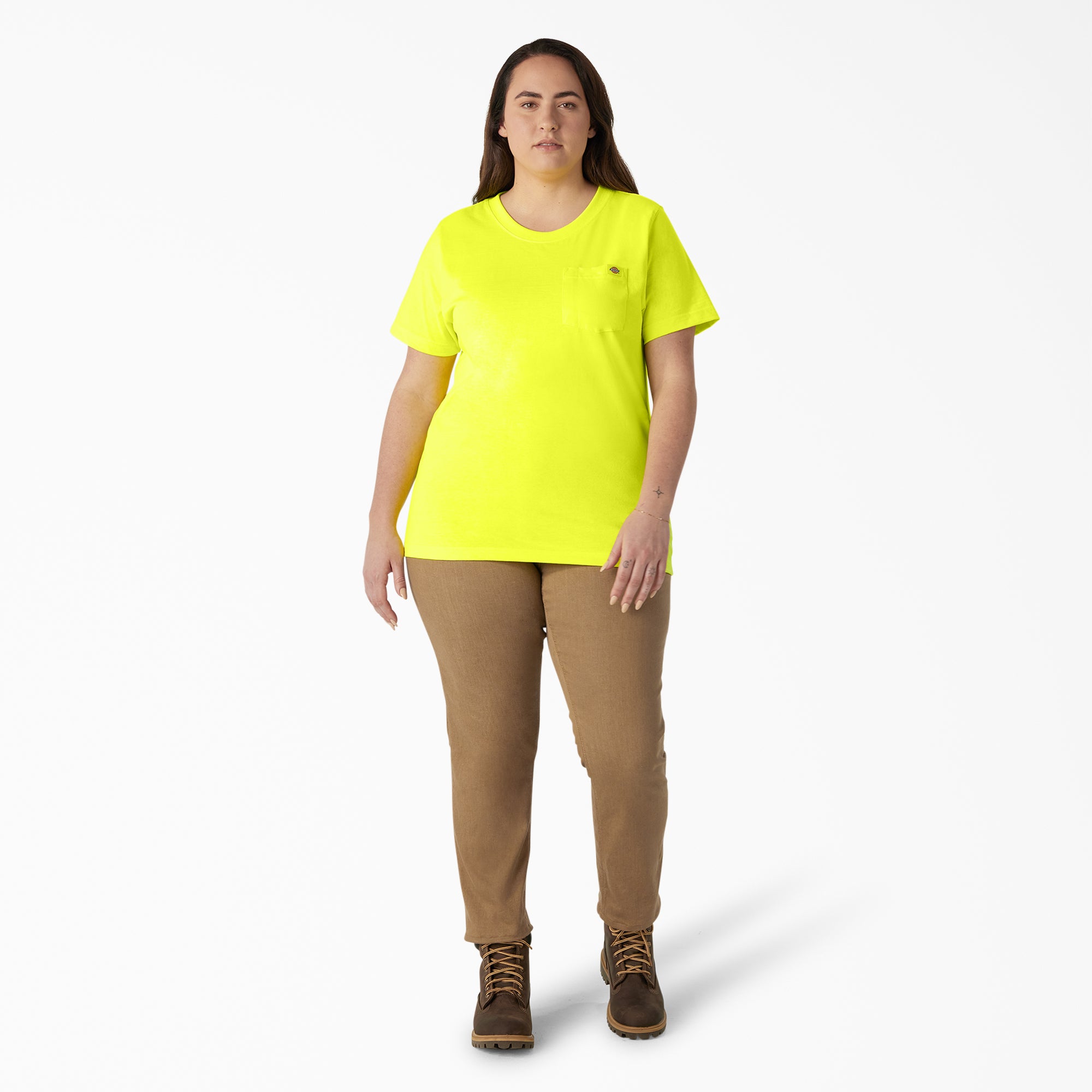 Women's Plus Heavyweight Short Sleeve Pocket T-Shirt