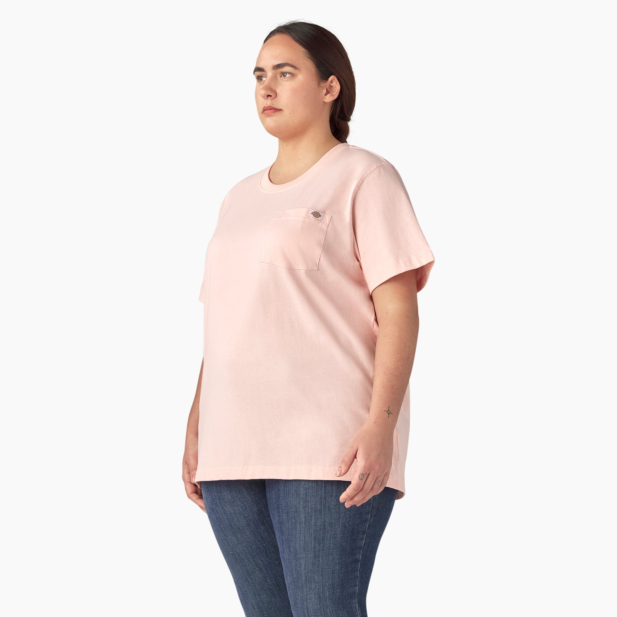 Women's Plus Heavyweight Short Sleeve Pocket T-Shirt