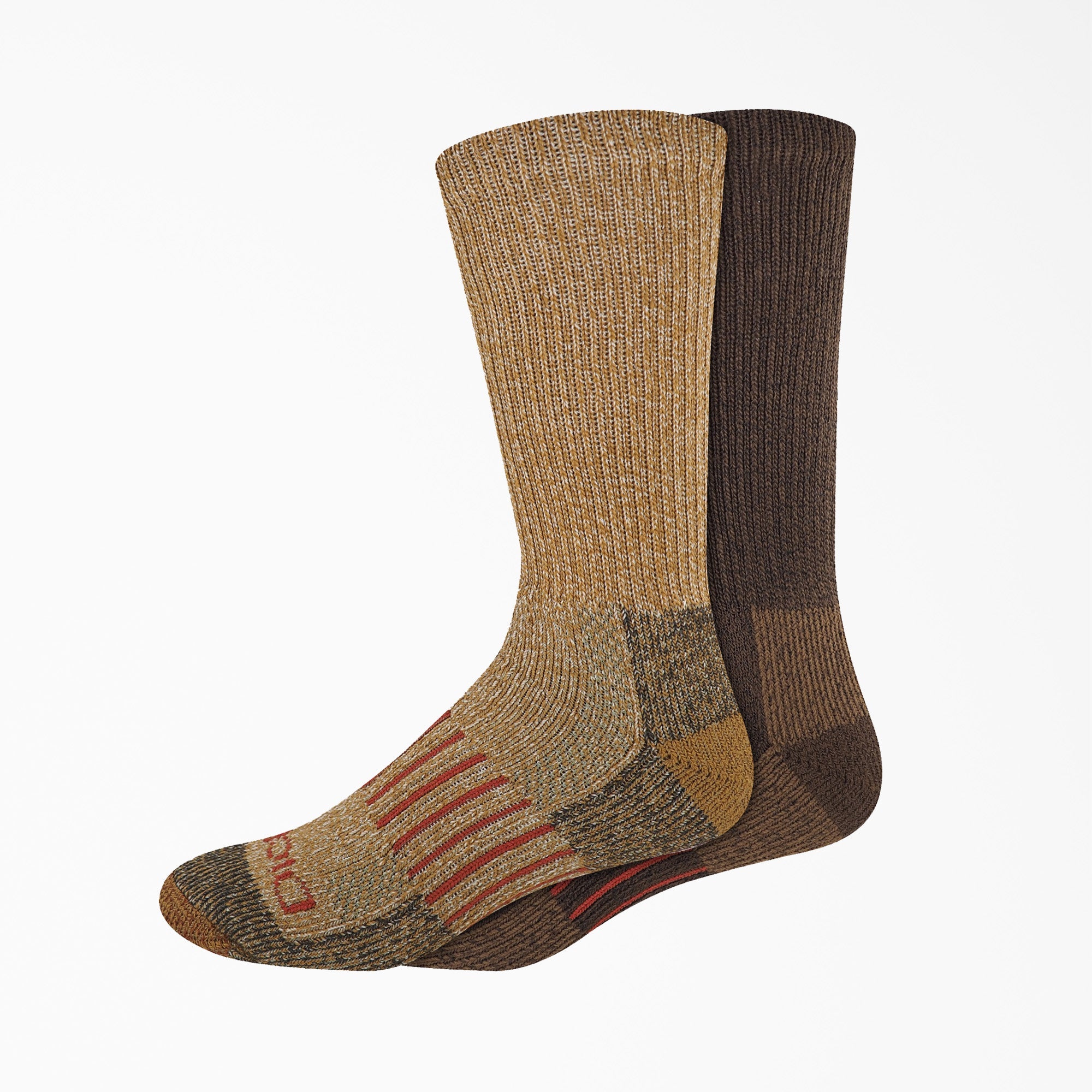 Steel Toe Moisture Control Crew Socks, Size 6-12, 2-Pack