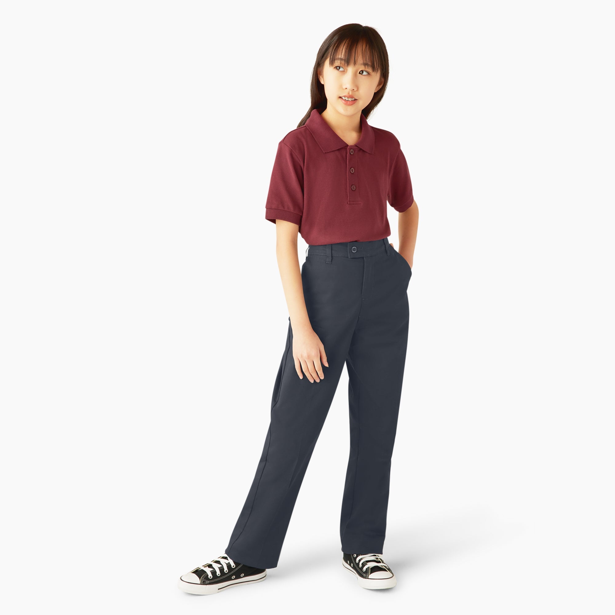 Girls' Slim Fit Pants, 4-20
