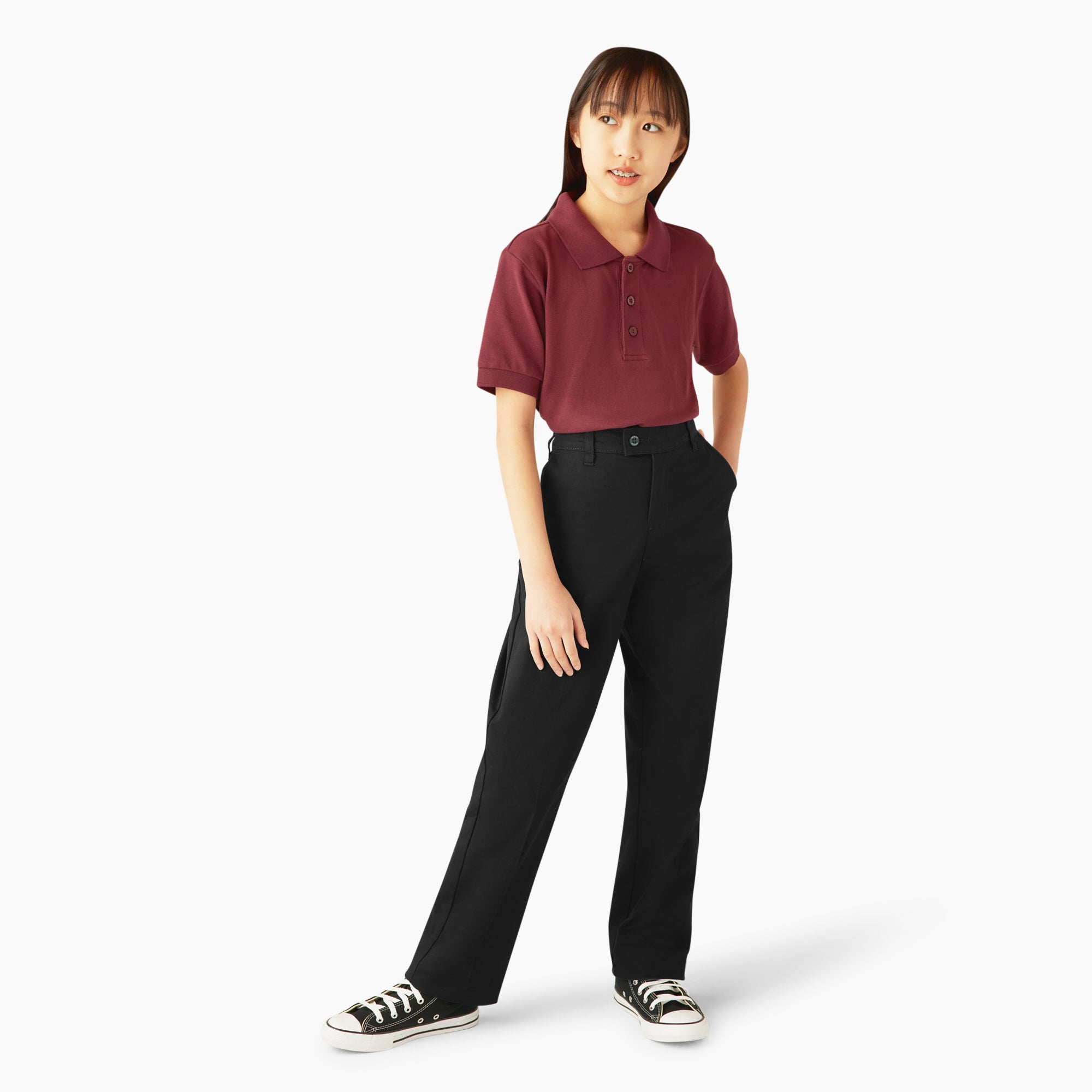 Girls' Slim Fit Pants, 4-20