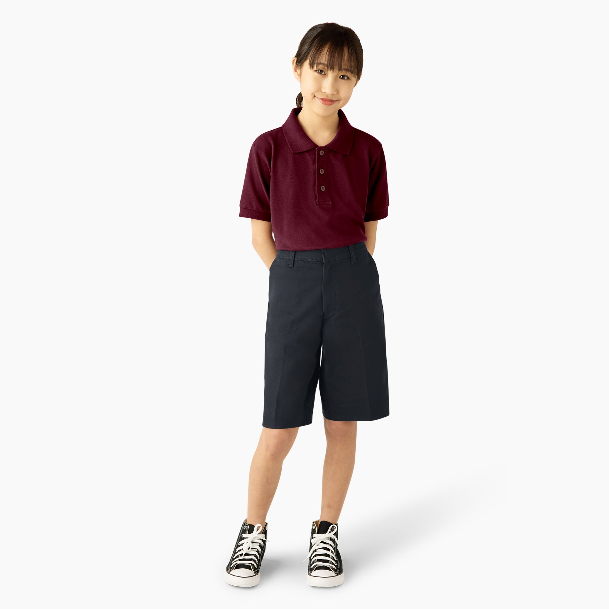 Girls' Classic Fit Bermuda Shorts, 4-20