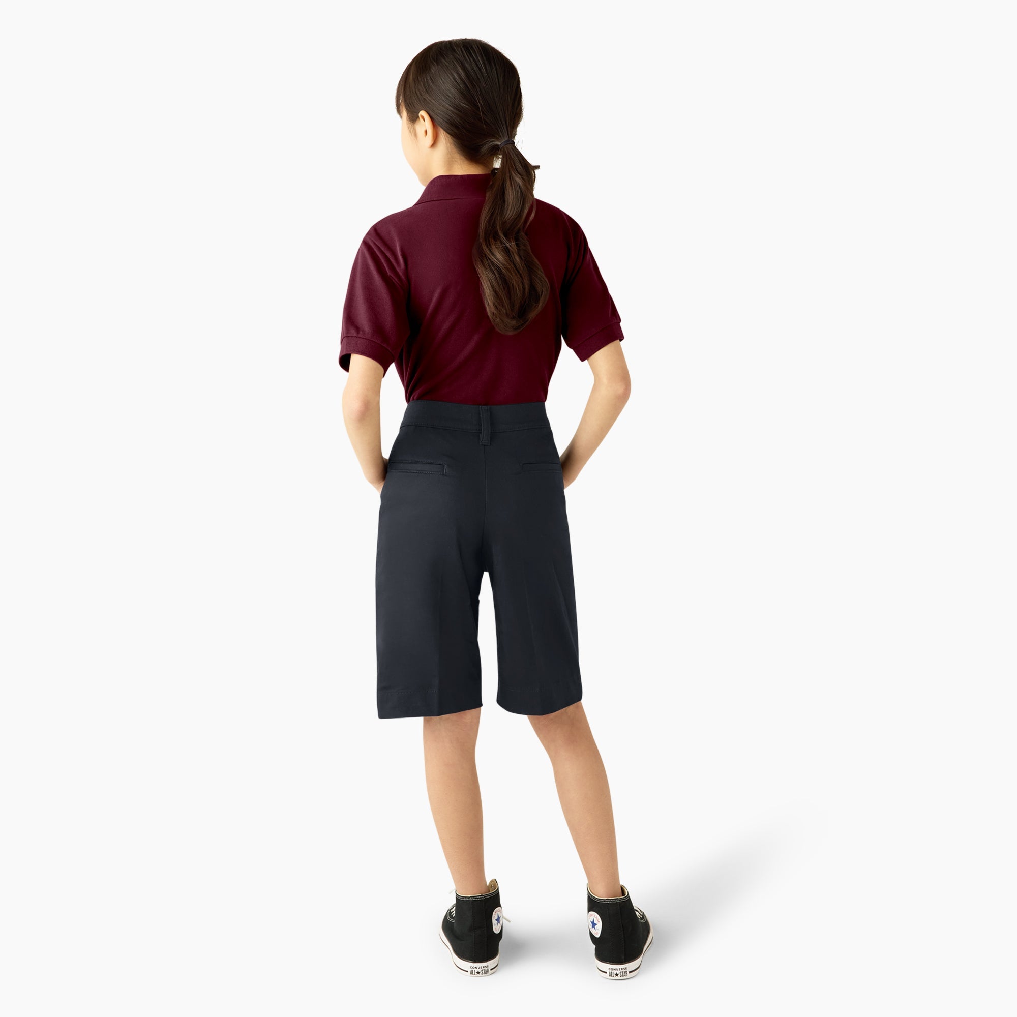 Girls' Classic Fit Bermuda Shorts, 4-20