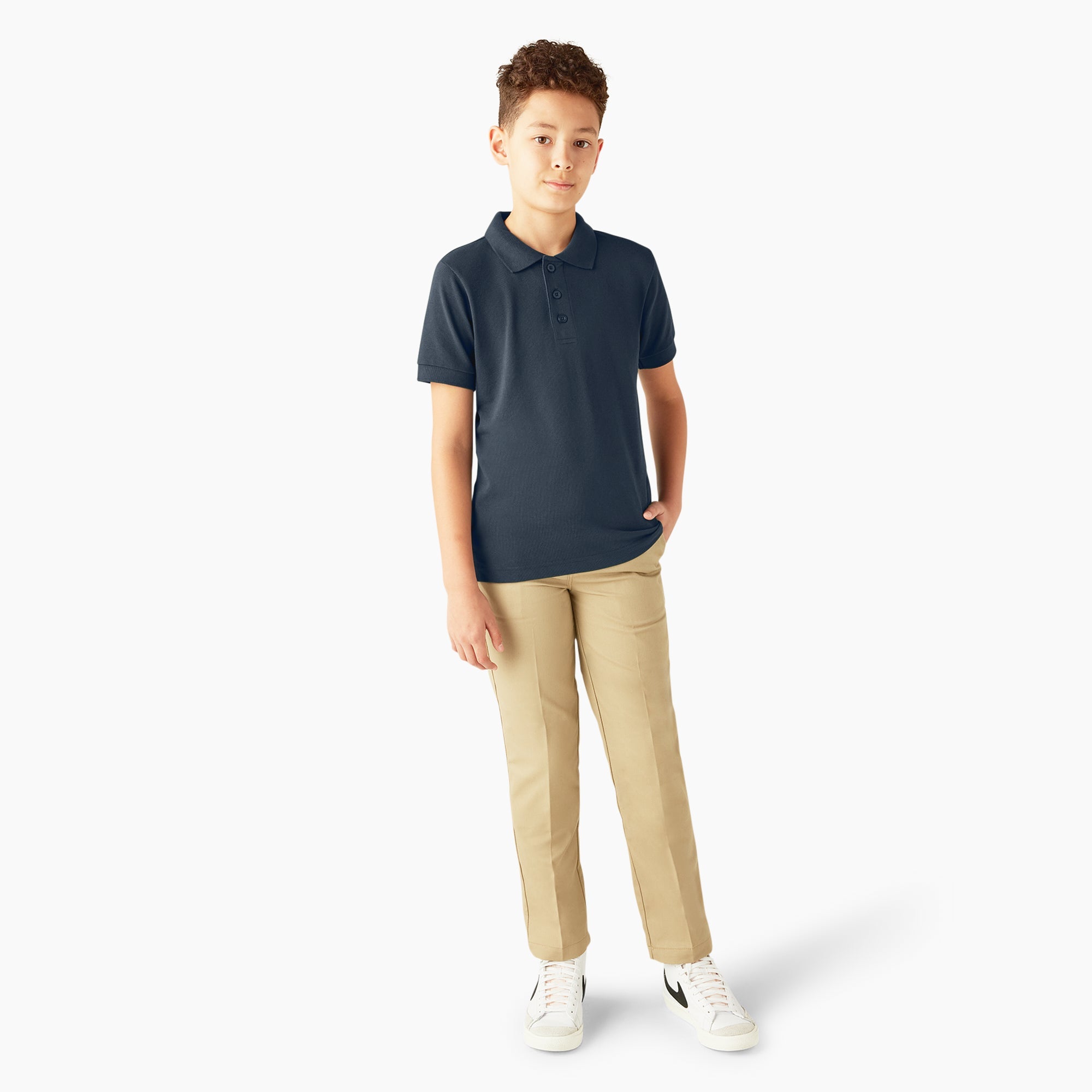 Kids' Piqué Short Sleeve Polo