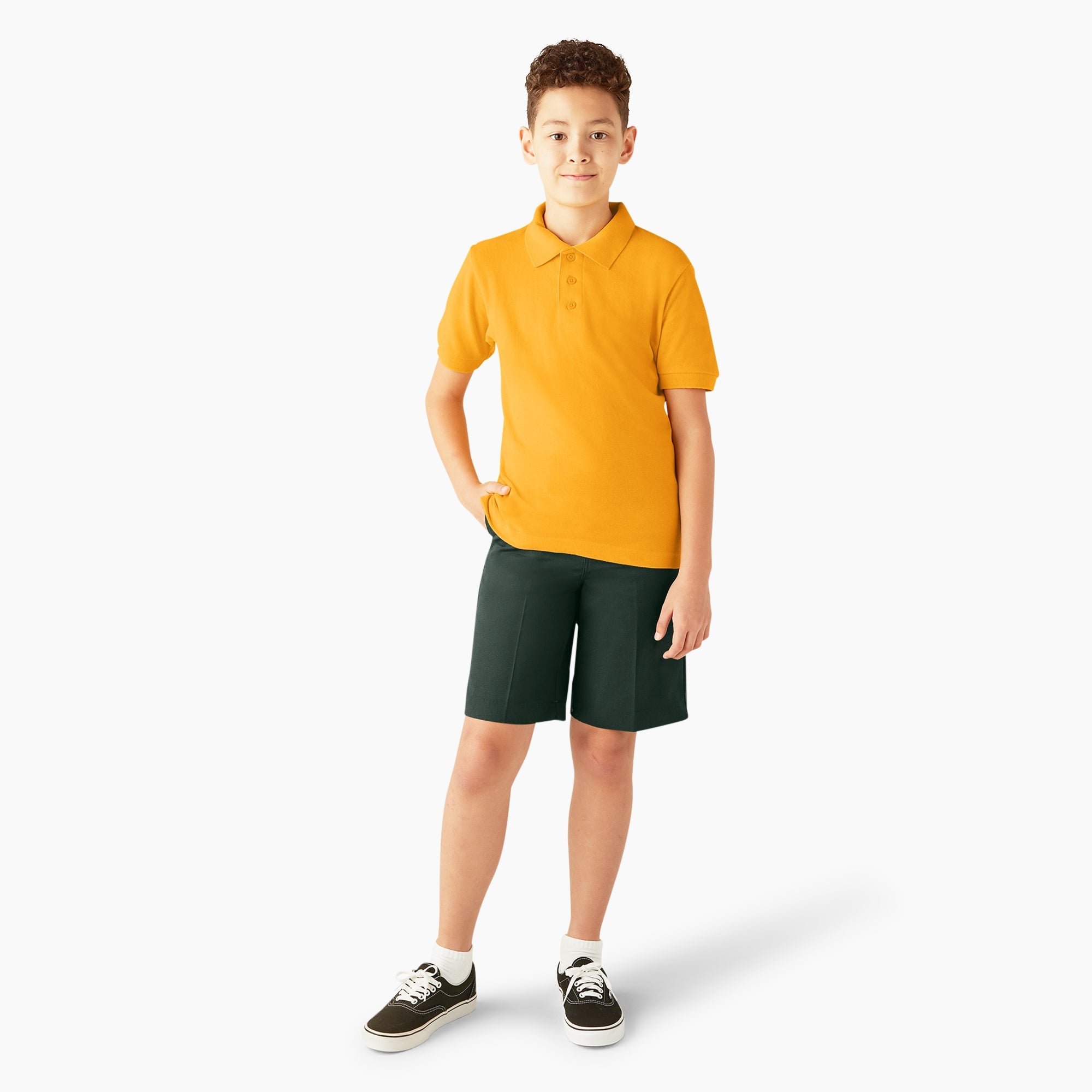 Kids' Piqué Short Sleeve Polo