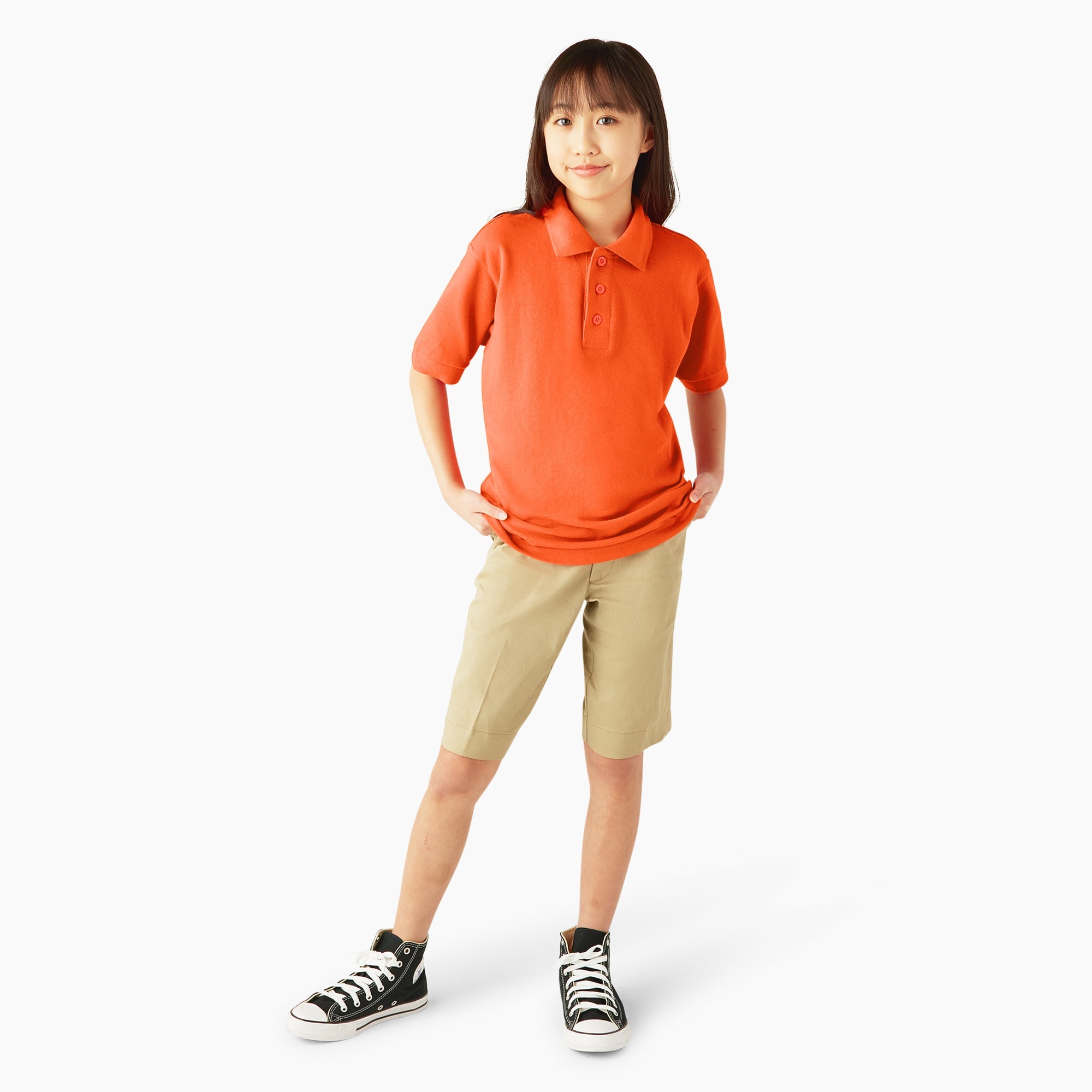 Kids' Piqué Short Sleeve Polo