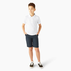 Kids' Piqué Short Sleeve Polo