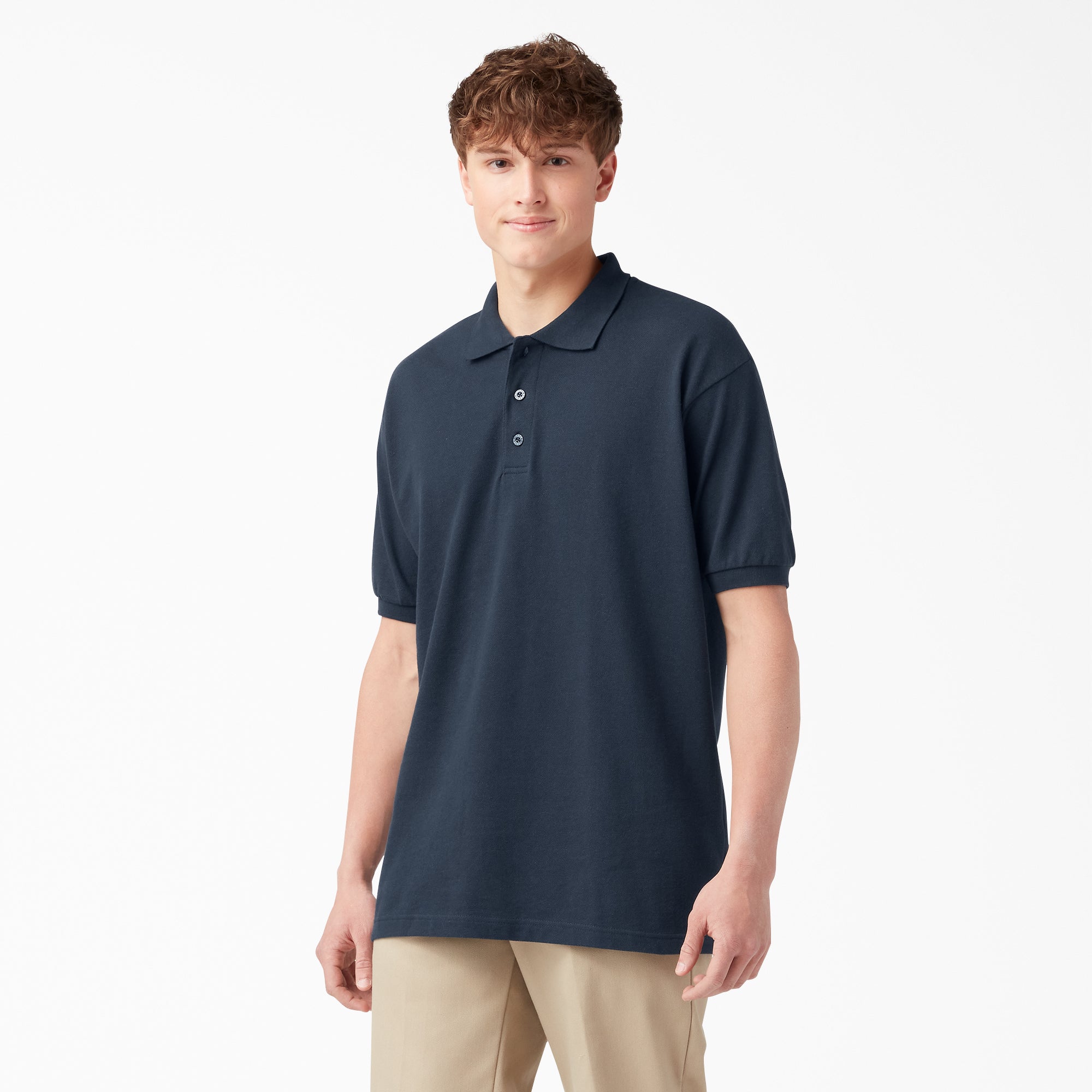 Adult Size Piqué Short Sleeve Polo