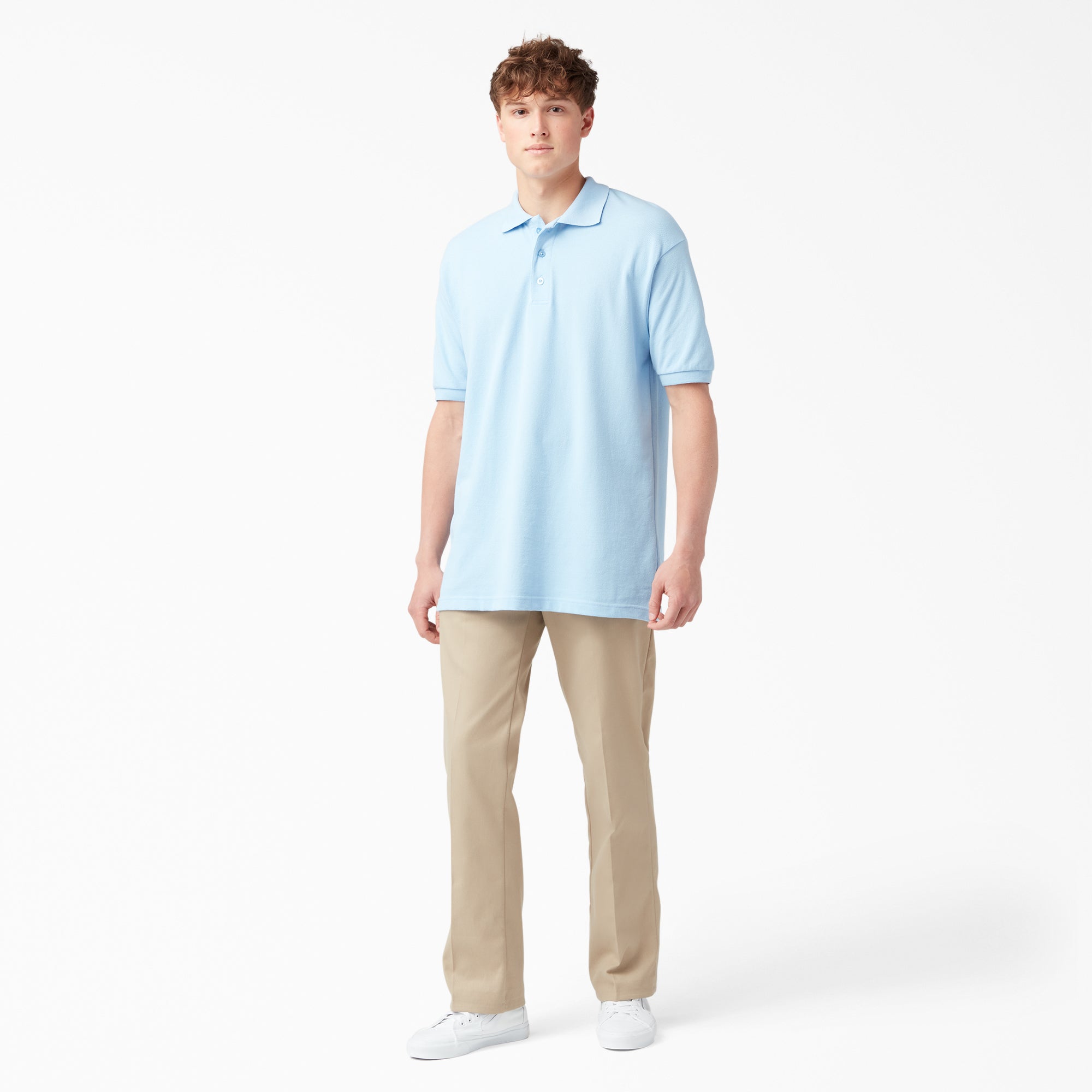 Adult Size Piqué Short Sleeve Polo