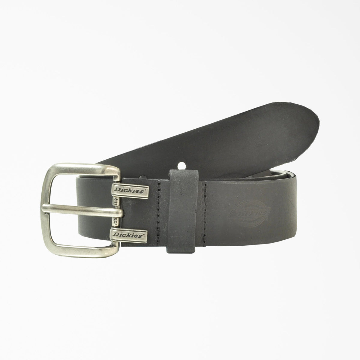 Big & Tall Leather Cut Edge Logo Belt