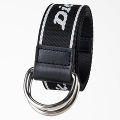 Women's D-Ring Logo Print Web Belt
