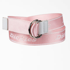 Women's D-Ring Logo Print Web Belt