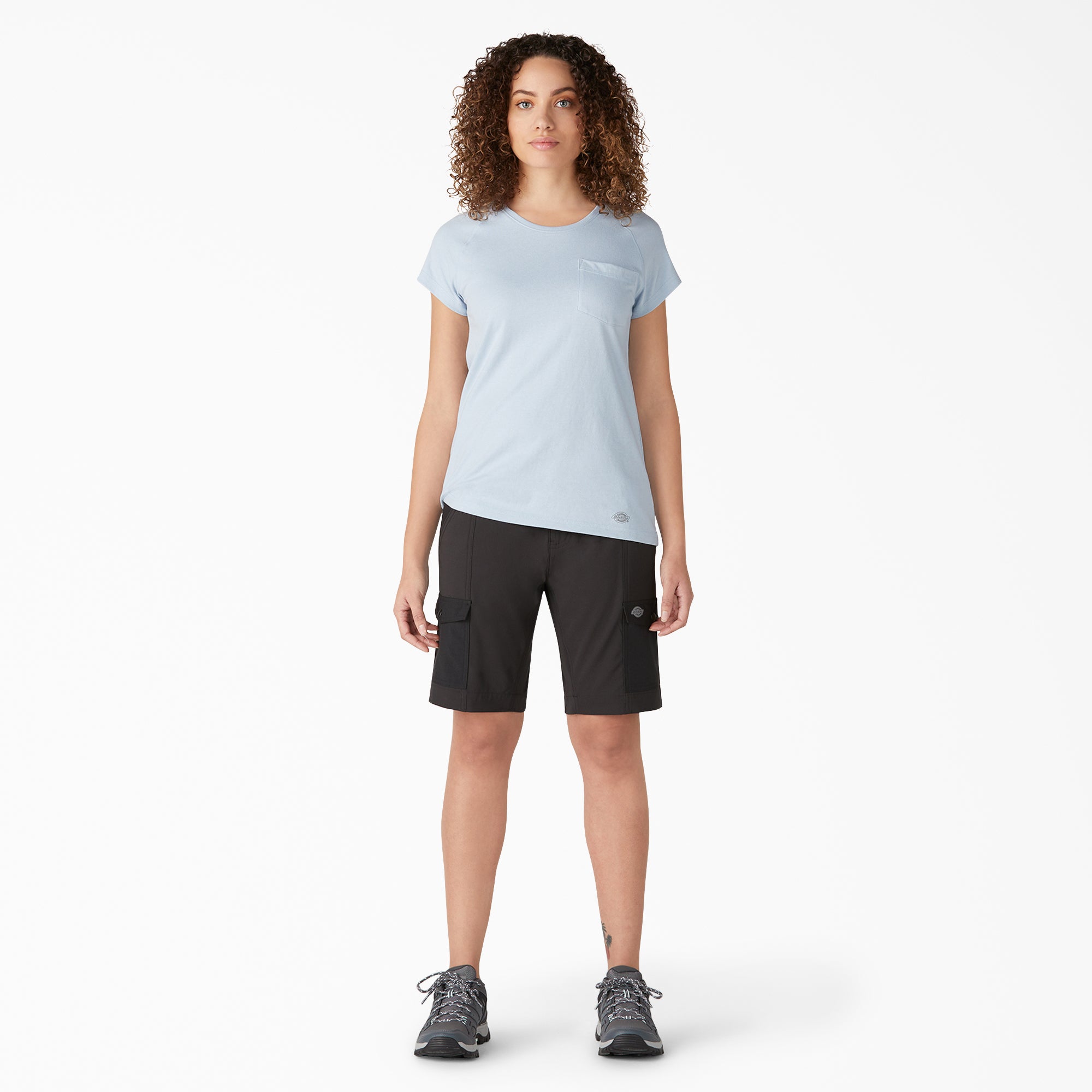 Women's Cooling Slim Fit Cargo Shorts, 10"