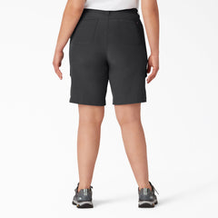 Women's Plus Cooling Slim Fit Cargo Shorts, 10"