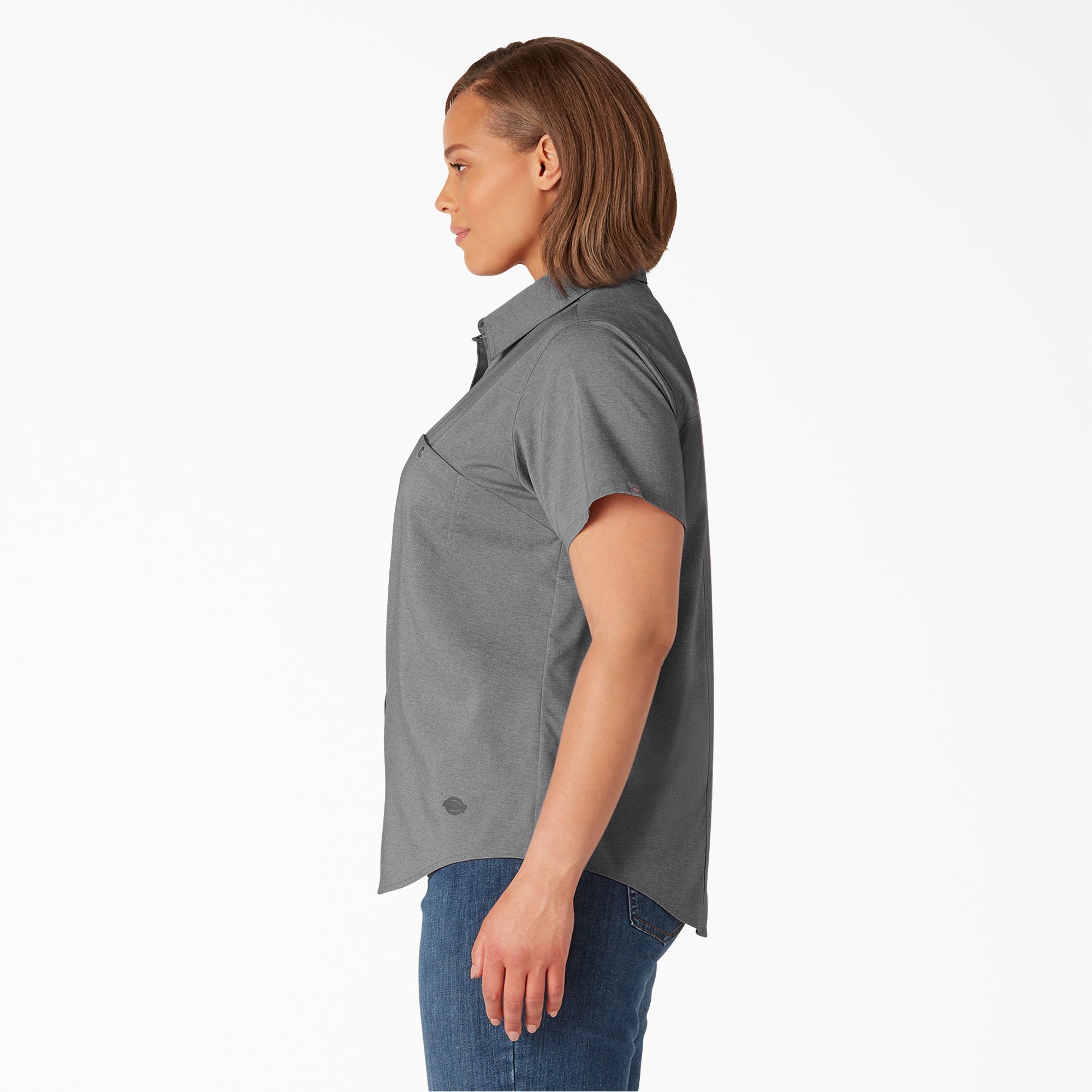 Women's Plus Cooling Short Sleeve Work Shirt