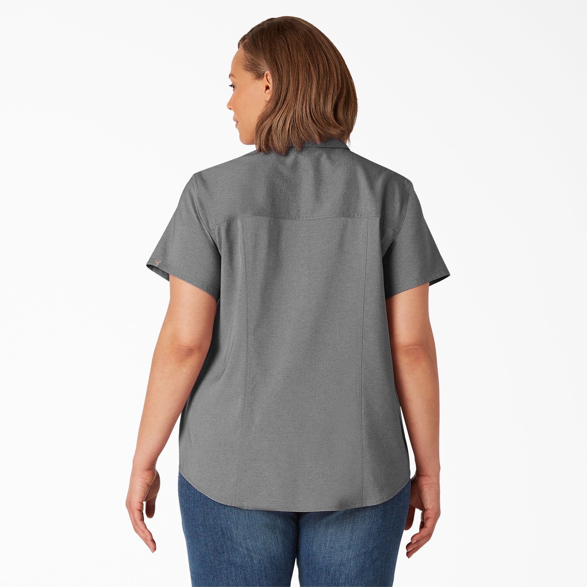 Women's Plus Cooling Short Sleeve Work Shirt