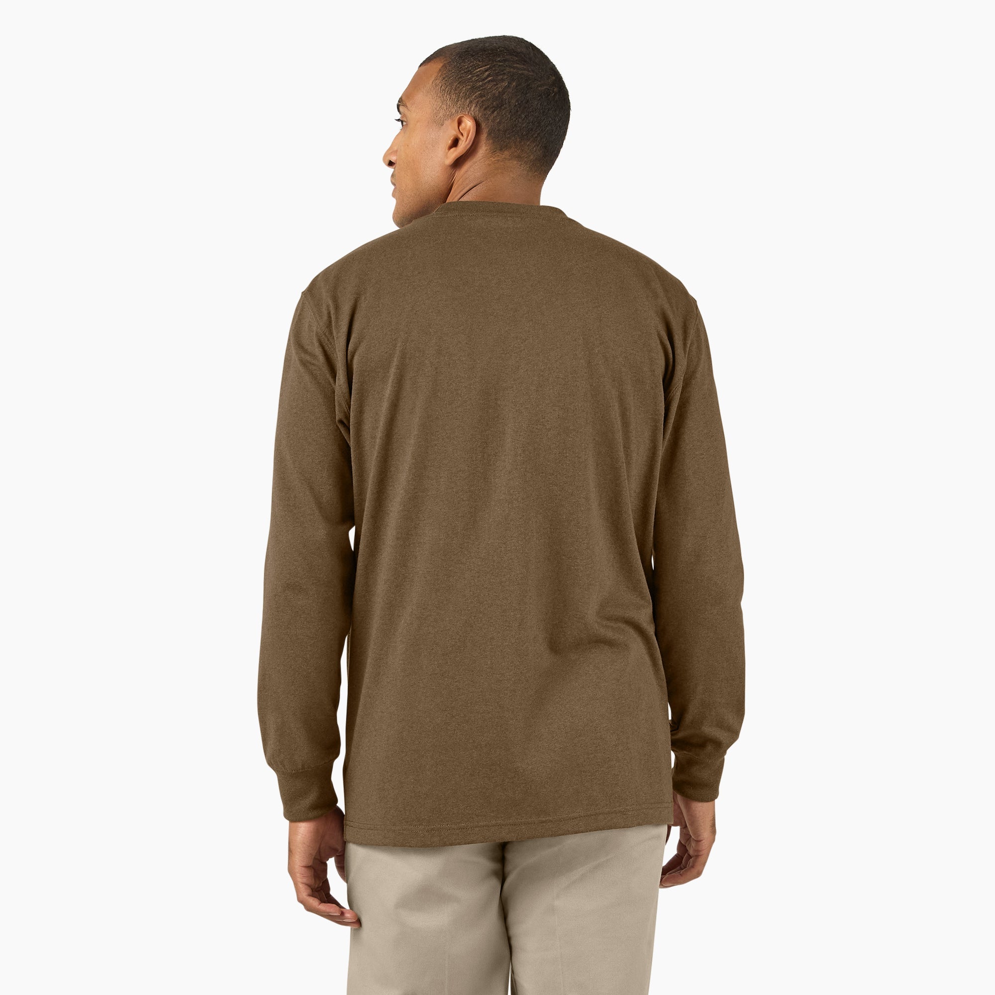 Heavyweight Heathered Long Sleeve Pocket T-Shirt
