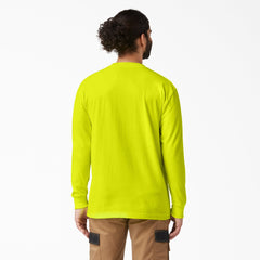 Heavyweight Neon Long Sleeve Pocket T-Shirt