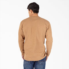 Heavyweight Heathered Long Sleeve Henley T-Shirt