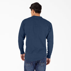 Heavyweight Heathered Long Sleeve Henley T-Shirt