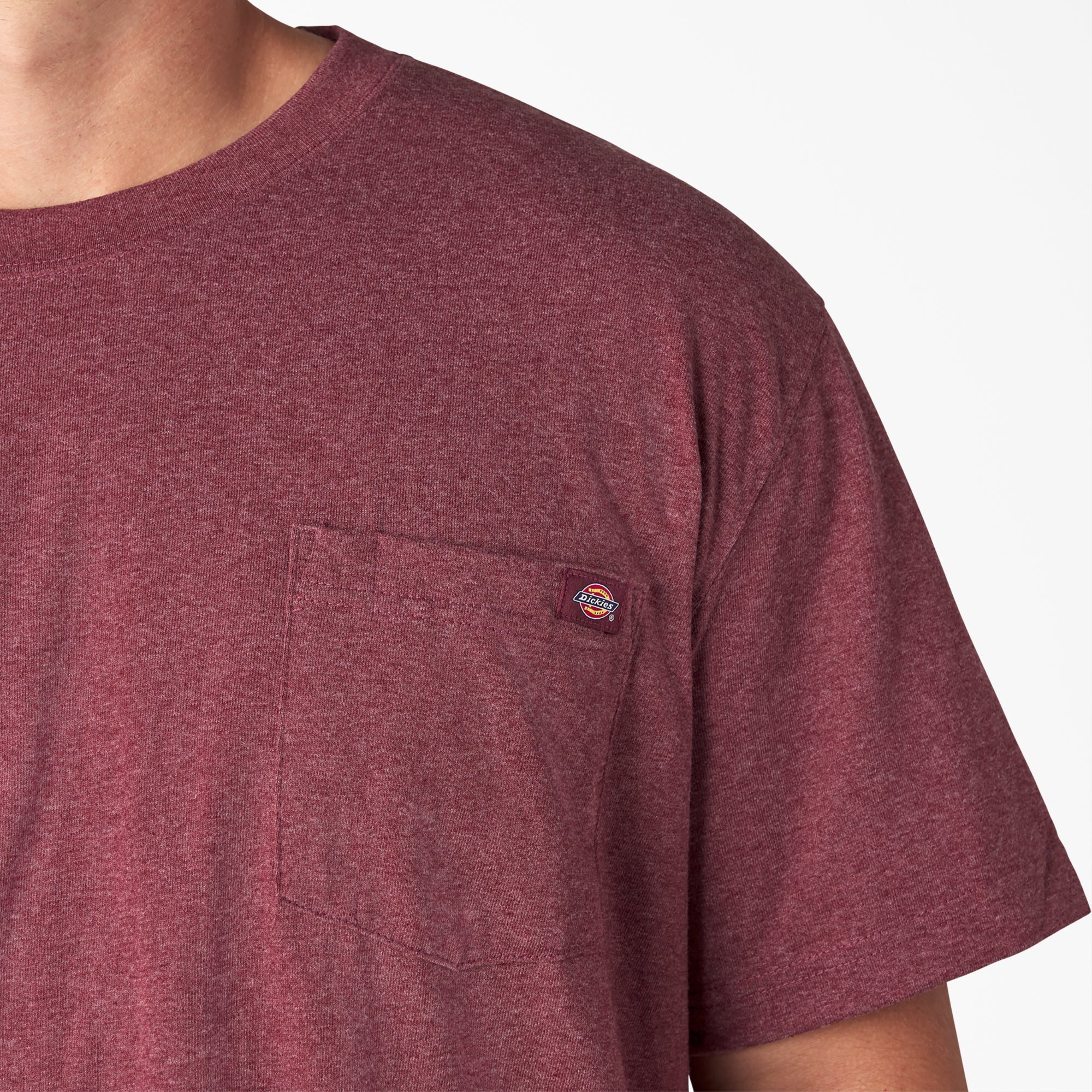 Heavyweight Heathered Short Sleeve Pocket T-Shirt