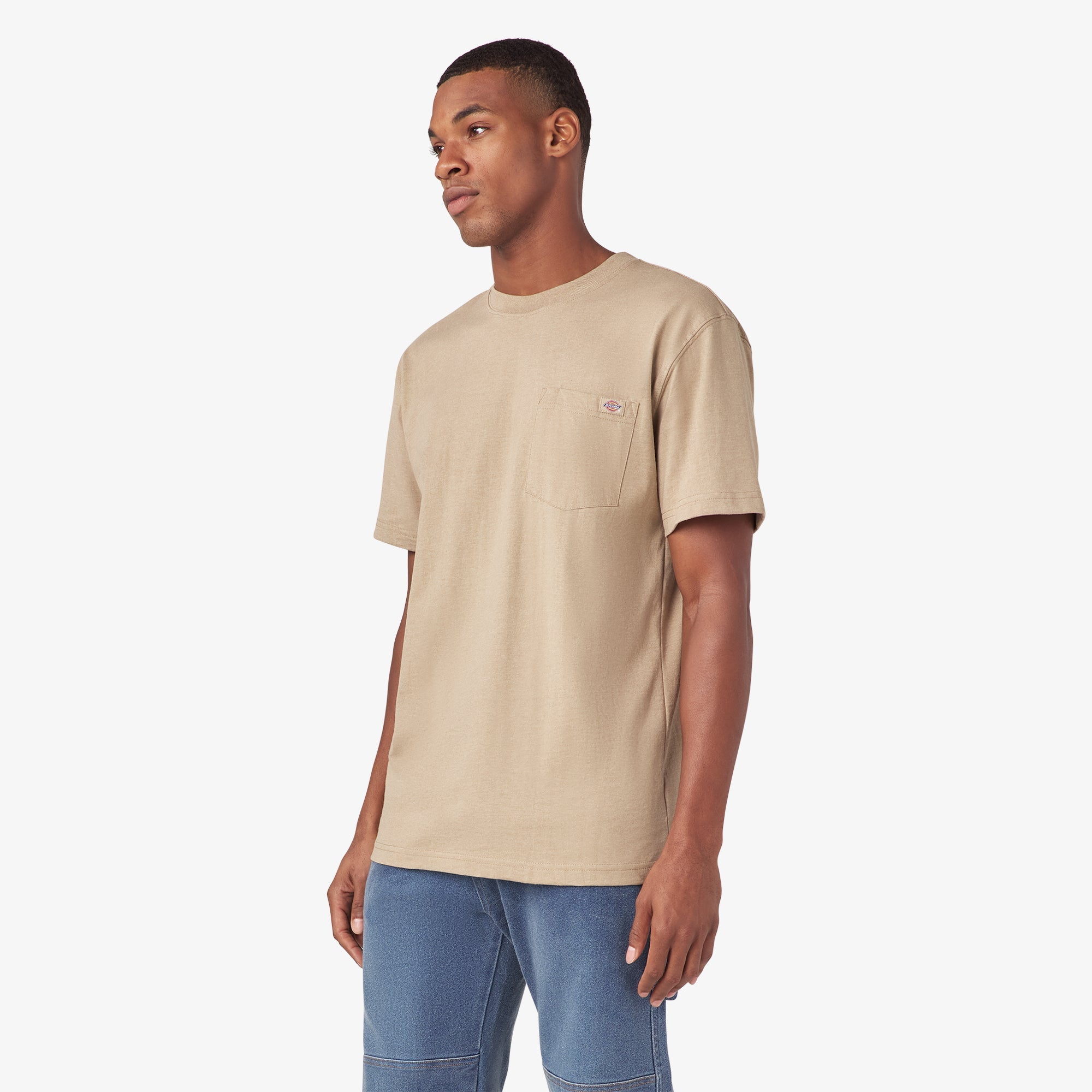 Heavyweight Heathered Short Sleeve Pocket T-Shirt