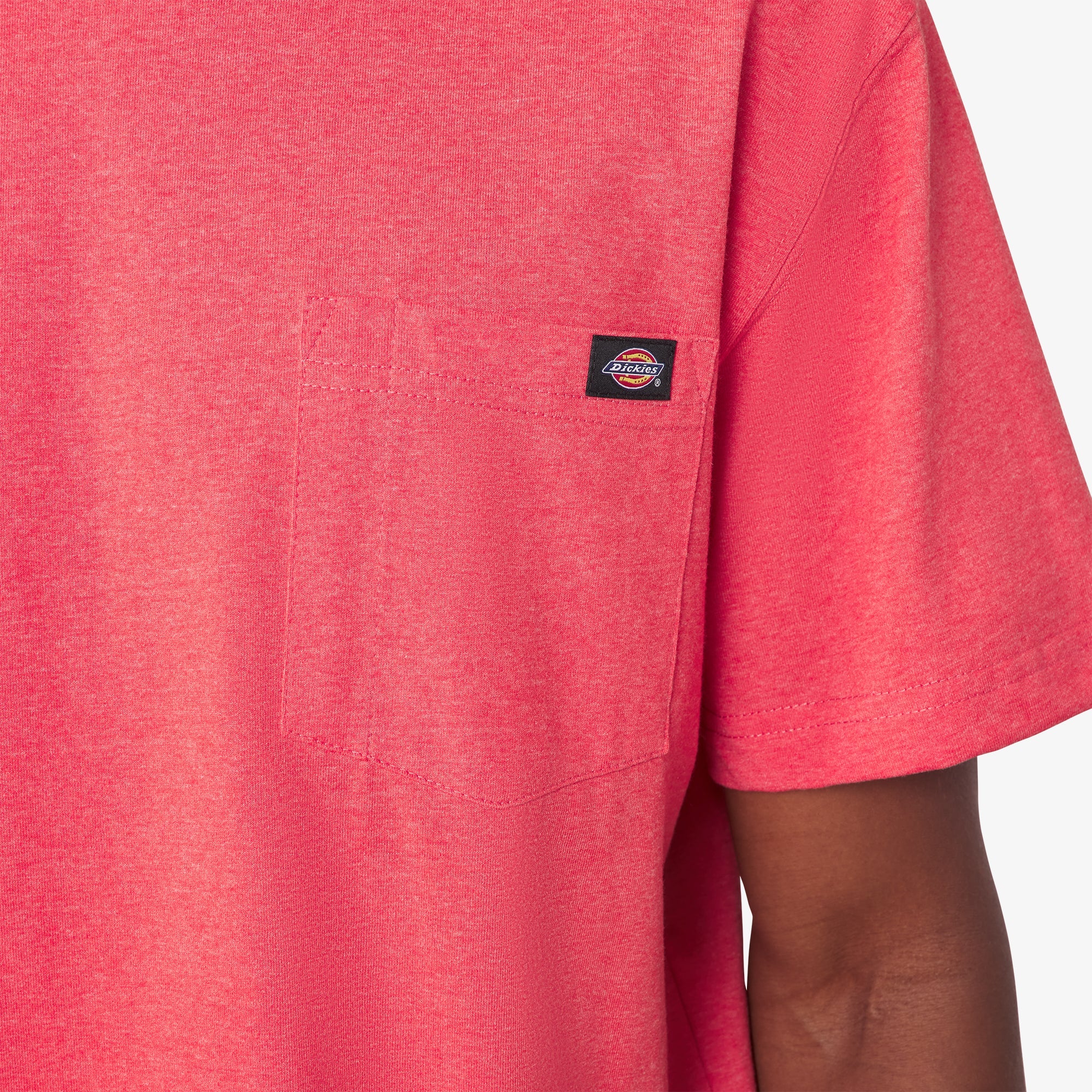Heavyweight Heathered Short Sleeve Pocket T-Shirt