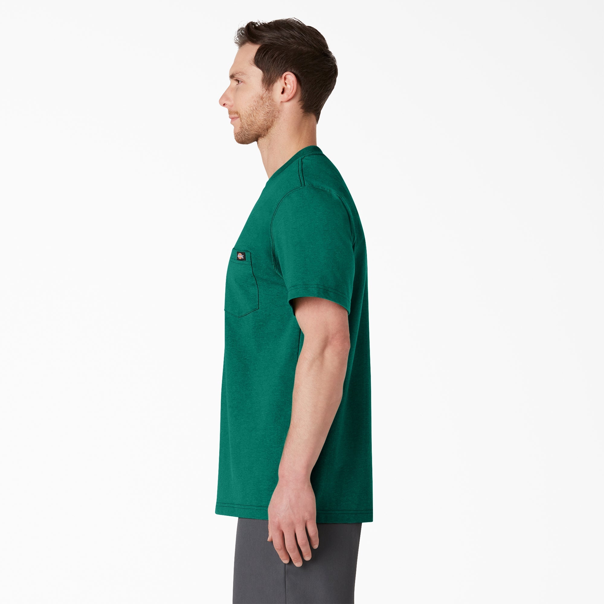 Heavyweight Heathered Short Sleeve Pocket T-Shirt