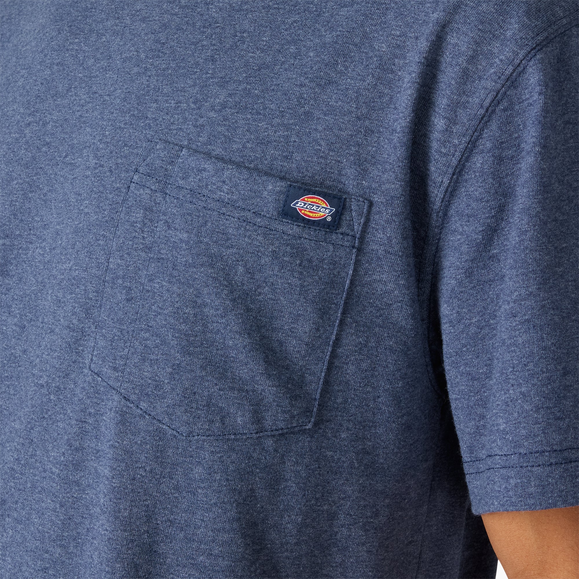 Heavyweight Heathered Short Sleeve Pocket T-Shirt