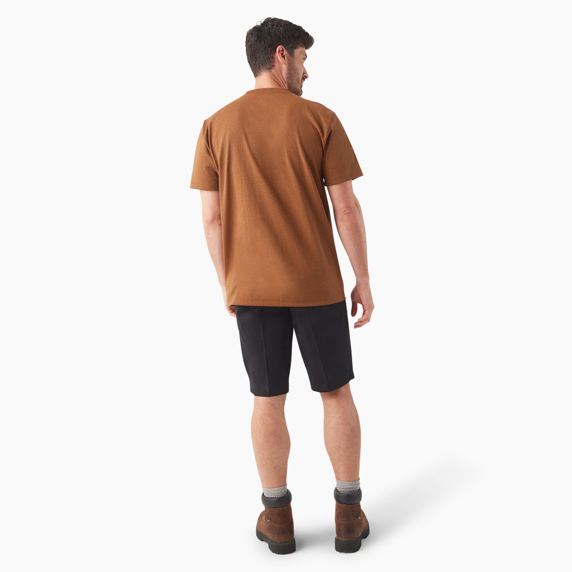 Heavyweight Heathered Short Sleeve Pocket T-Shirt
