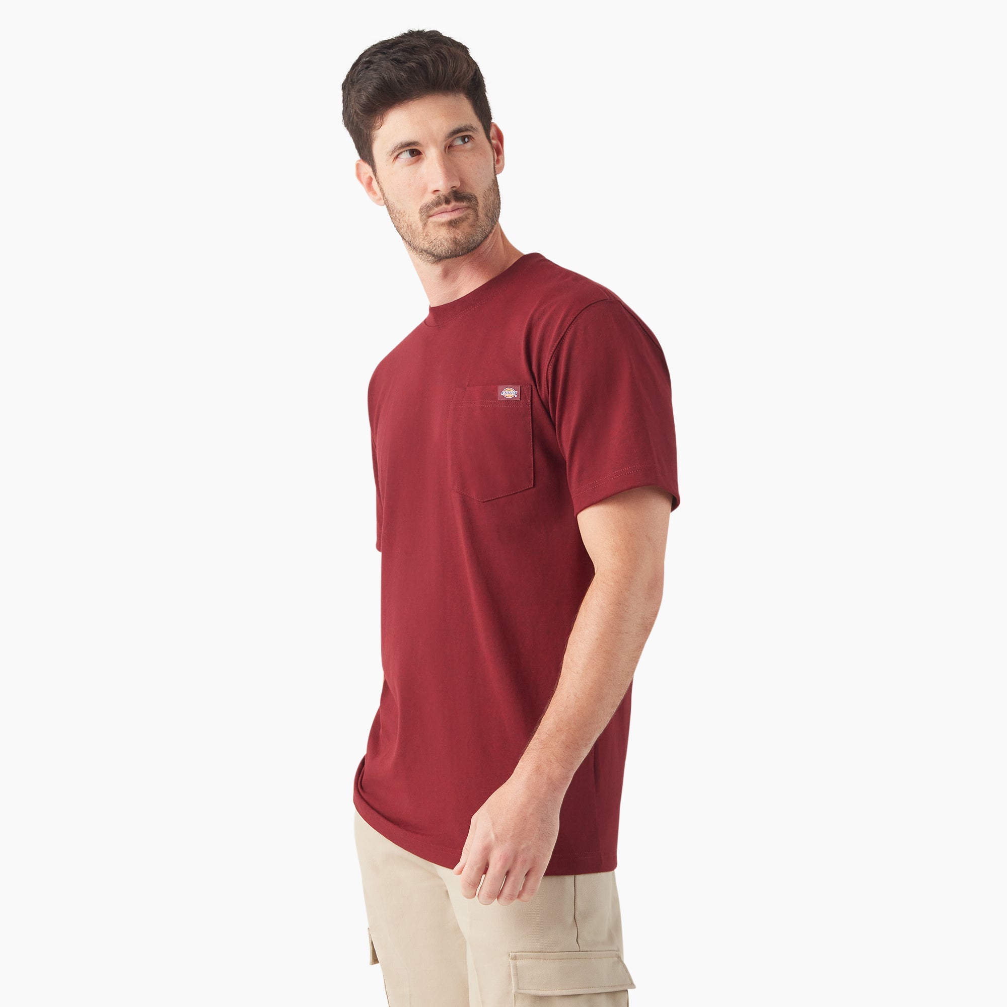 Heavyweight Heathered Short Sleeve Pocket T-Shirt