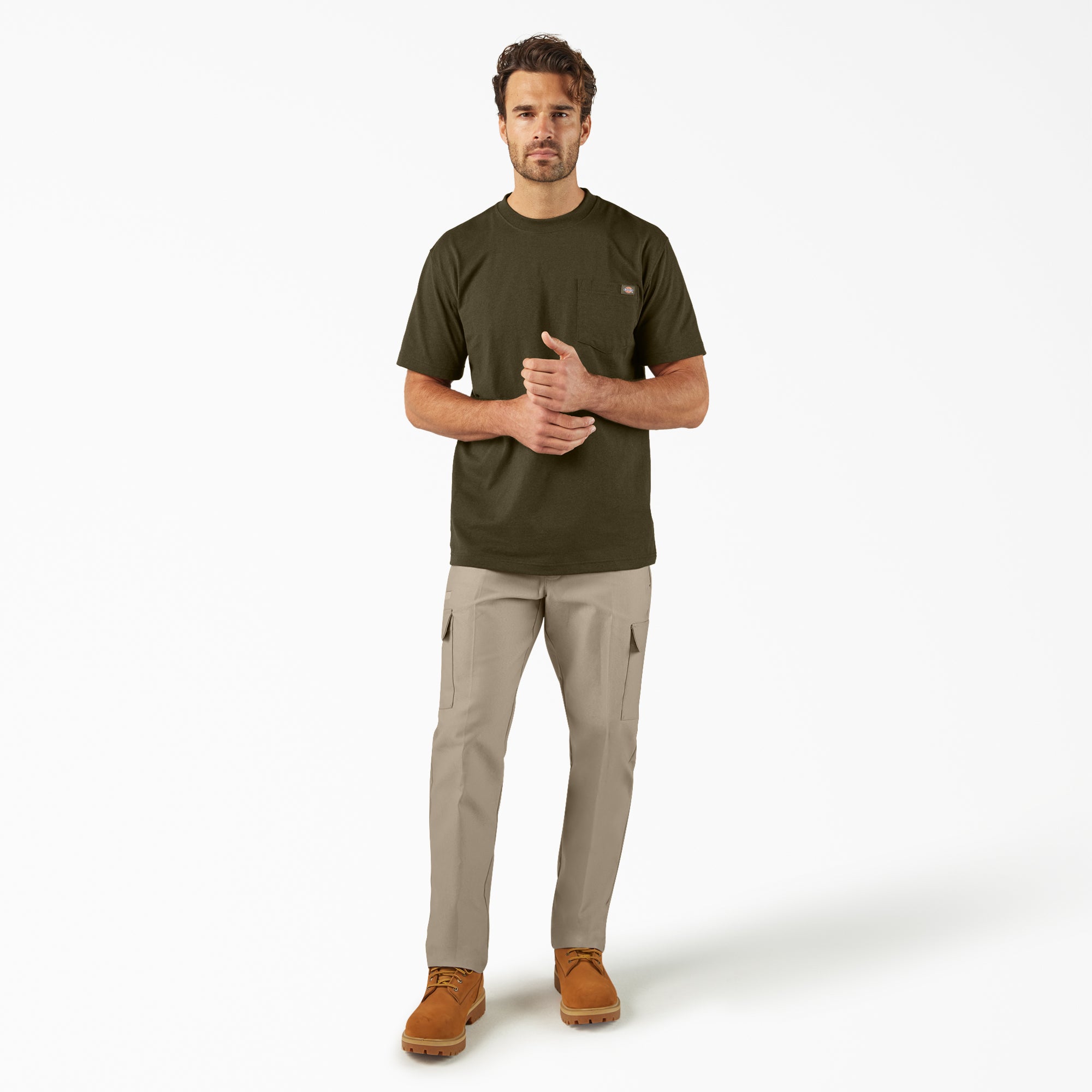 Heavyweight Heathered Short Sleeve Pocket T-Shirt