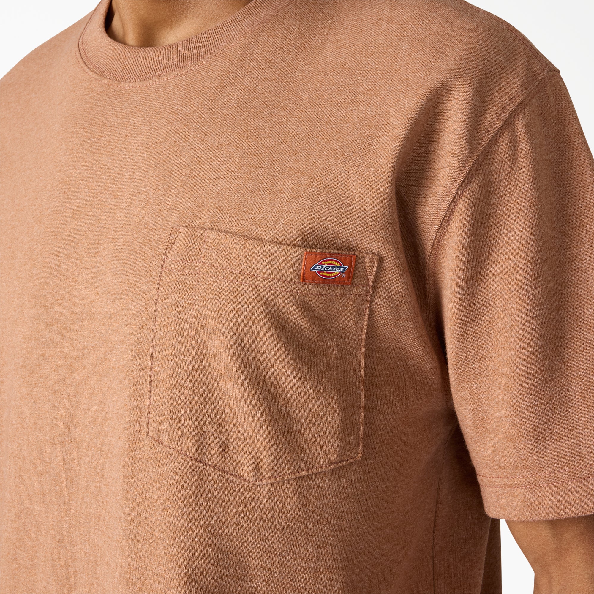 Heavyweight Heathered Short Sleeve Pocket T-Shirt