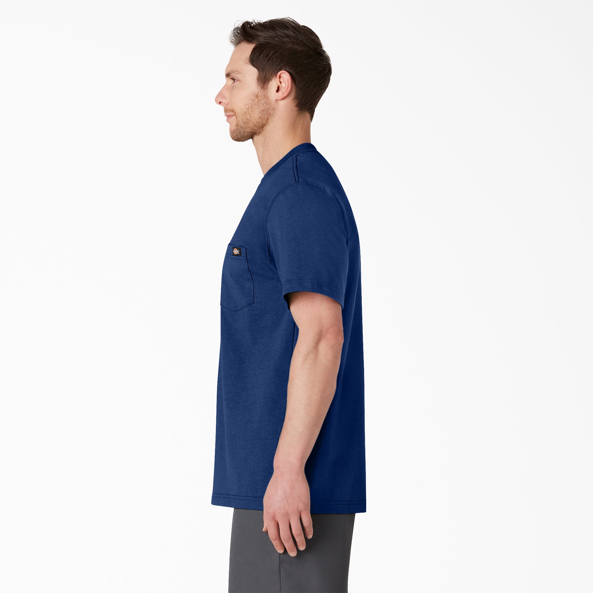 Heavyweight Heathered Short Sleeve Pocket T-Shirt