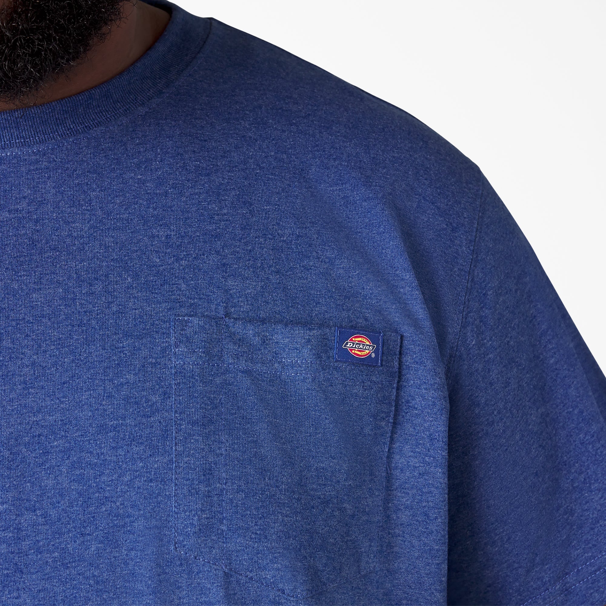 Heavyweight Heathered Short Sleeve Pocket T-Shirt