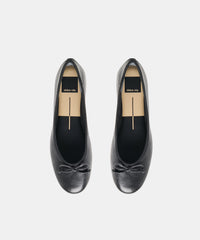 RITLA BALLET FLATS BLACK LEATHER