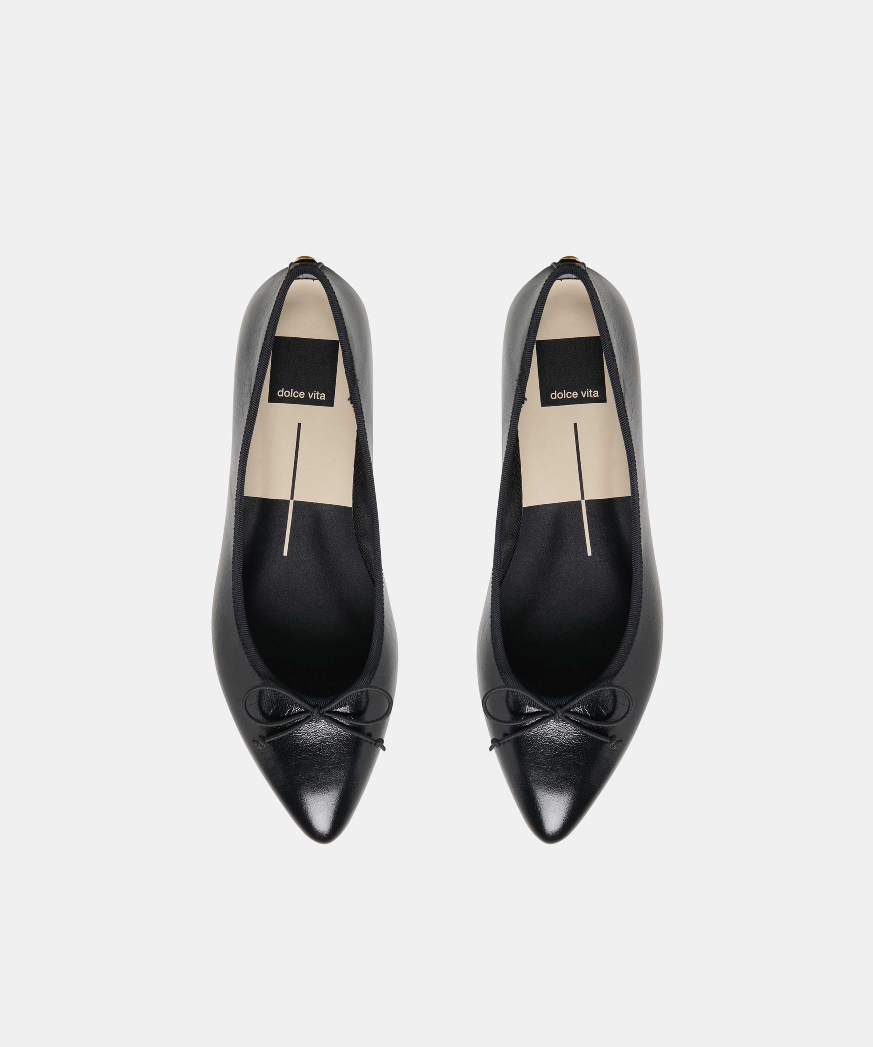 CELIO BALLET FLATS BLACK LEATHER