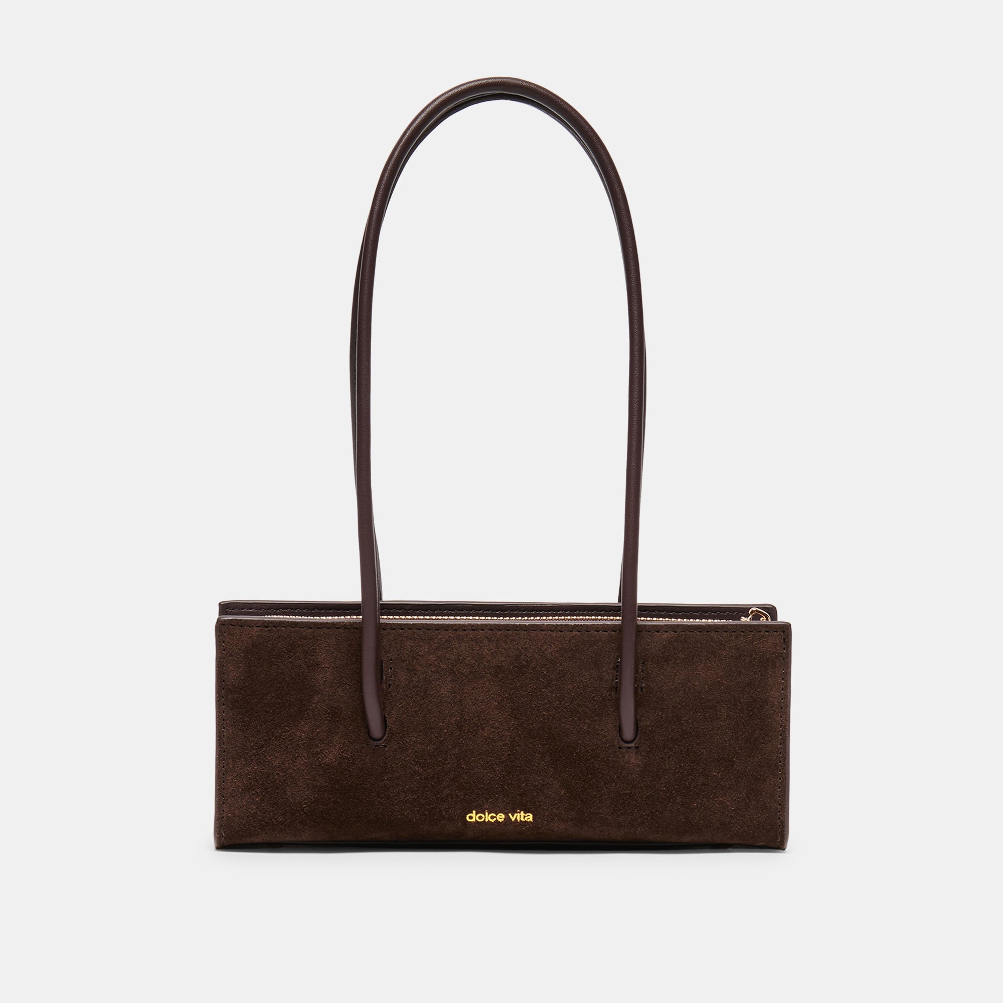 BESTIE HANDBAG ESPRESSO SUEDE