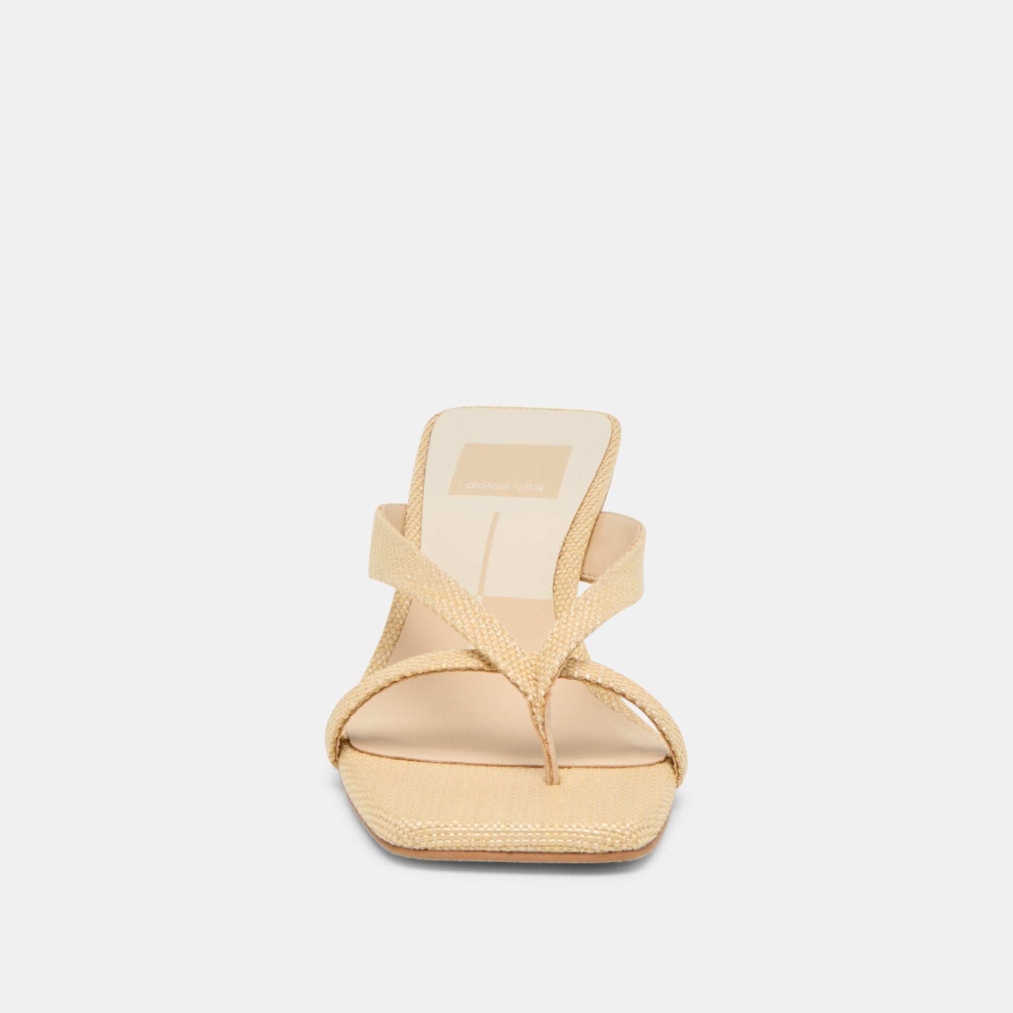 BREVEL HEELS NATURAL RAFFIA