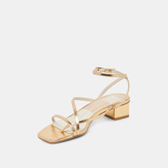 KARLOS WIDE SANDALS GOLD METALLIC STELLA