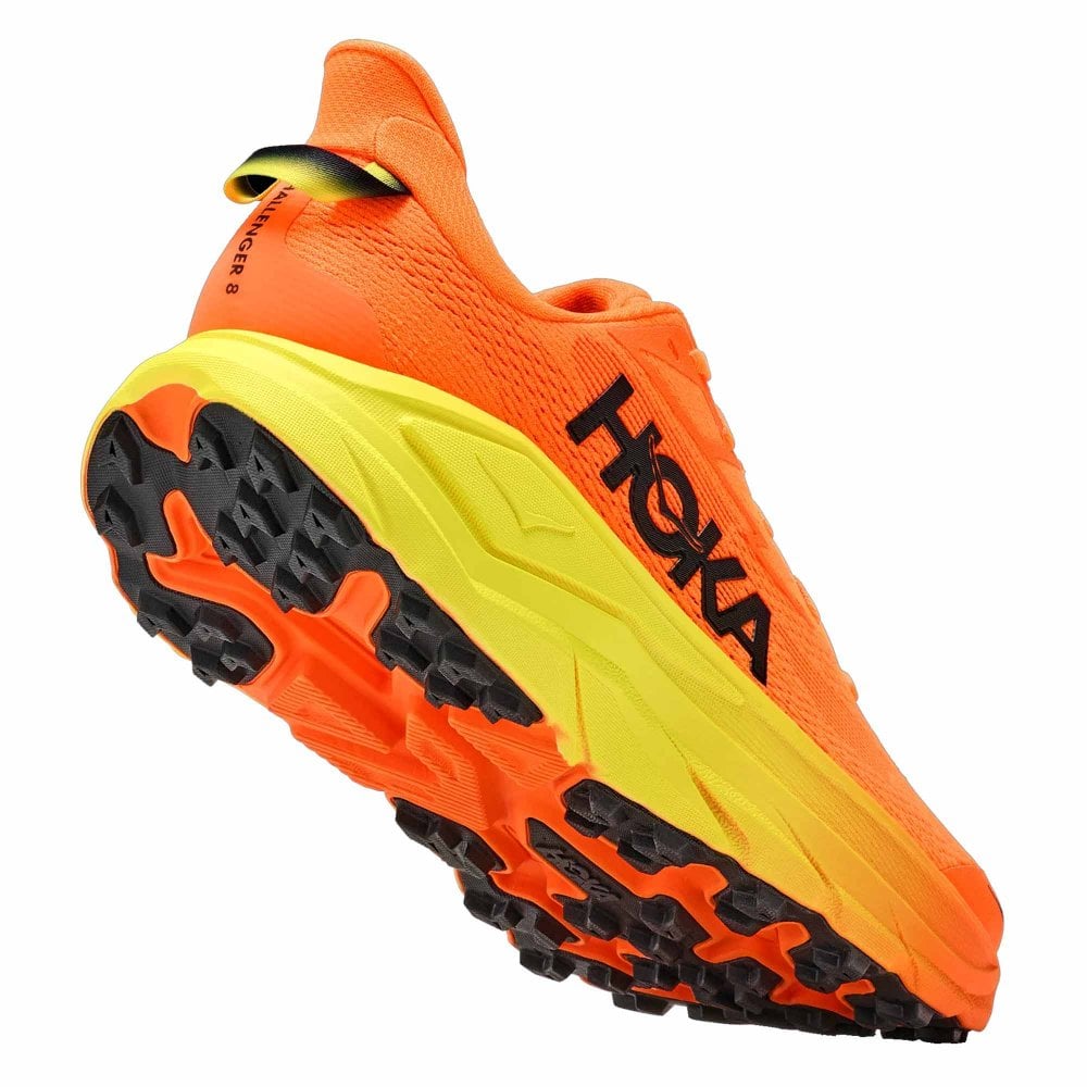 Challenger 8 Wide Men's Trail Running Shoes Neon Tangerine/Hoka Citrus
