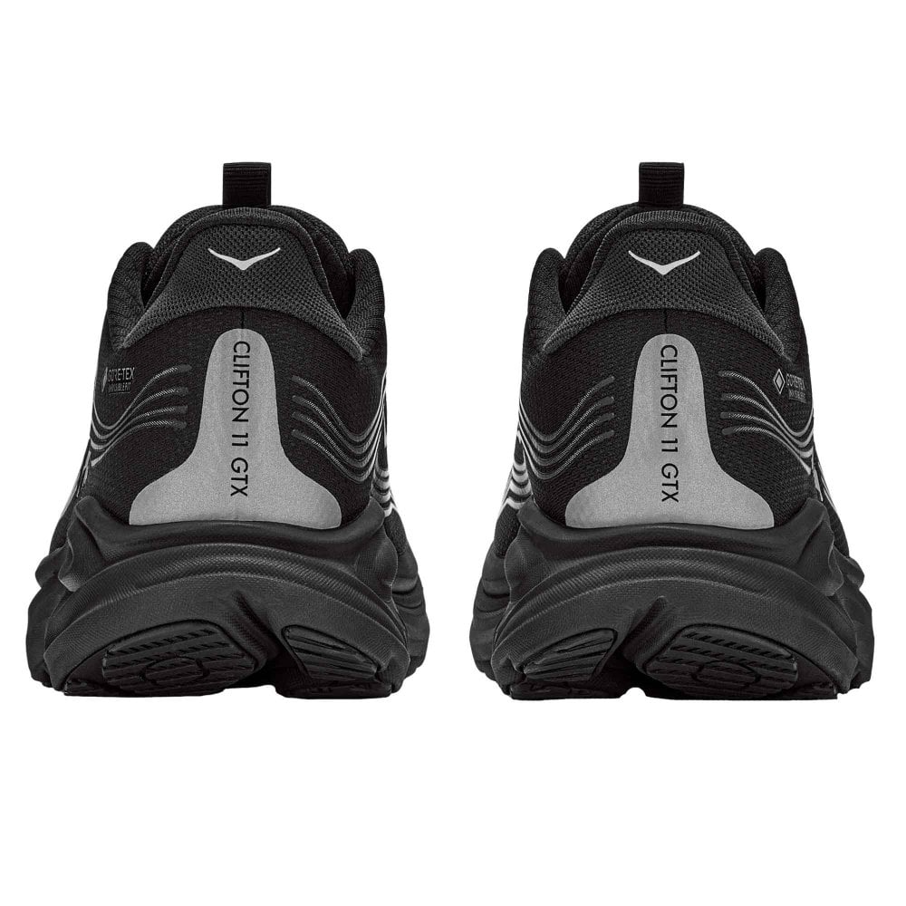 Clifton 11 Gore-Tex Wide Mens Waterproof Running Shoes Black/Black