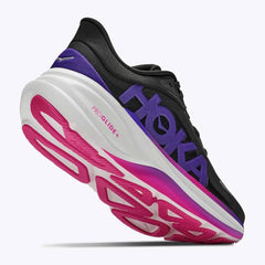 Clifton Pro Womens Running Shoes Carbon Black/Cosmic Purple