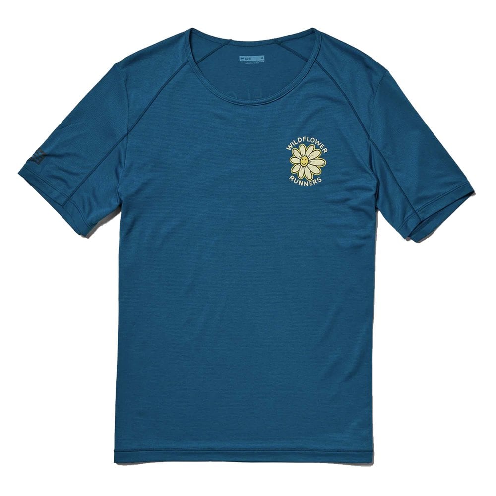 Men's Run All Day Tee in Wildflower Tidal